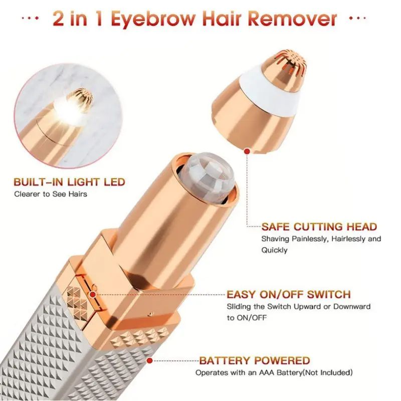 Rechargeable 2 in 1 Hair Remover